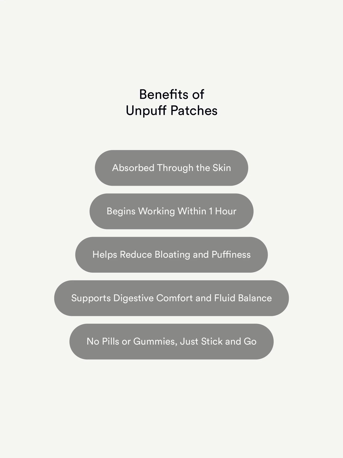 Unpuff Patches (Two packs)